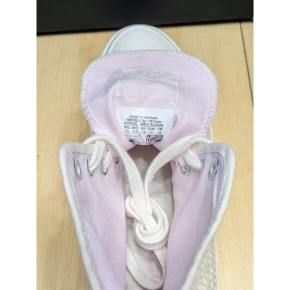 Converse Chuck 70 White & Lilac Crochet Knit Unisex High Top Shoes W9.5 M7.5 NIB - Picture 11 of 13